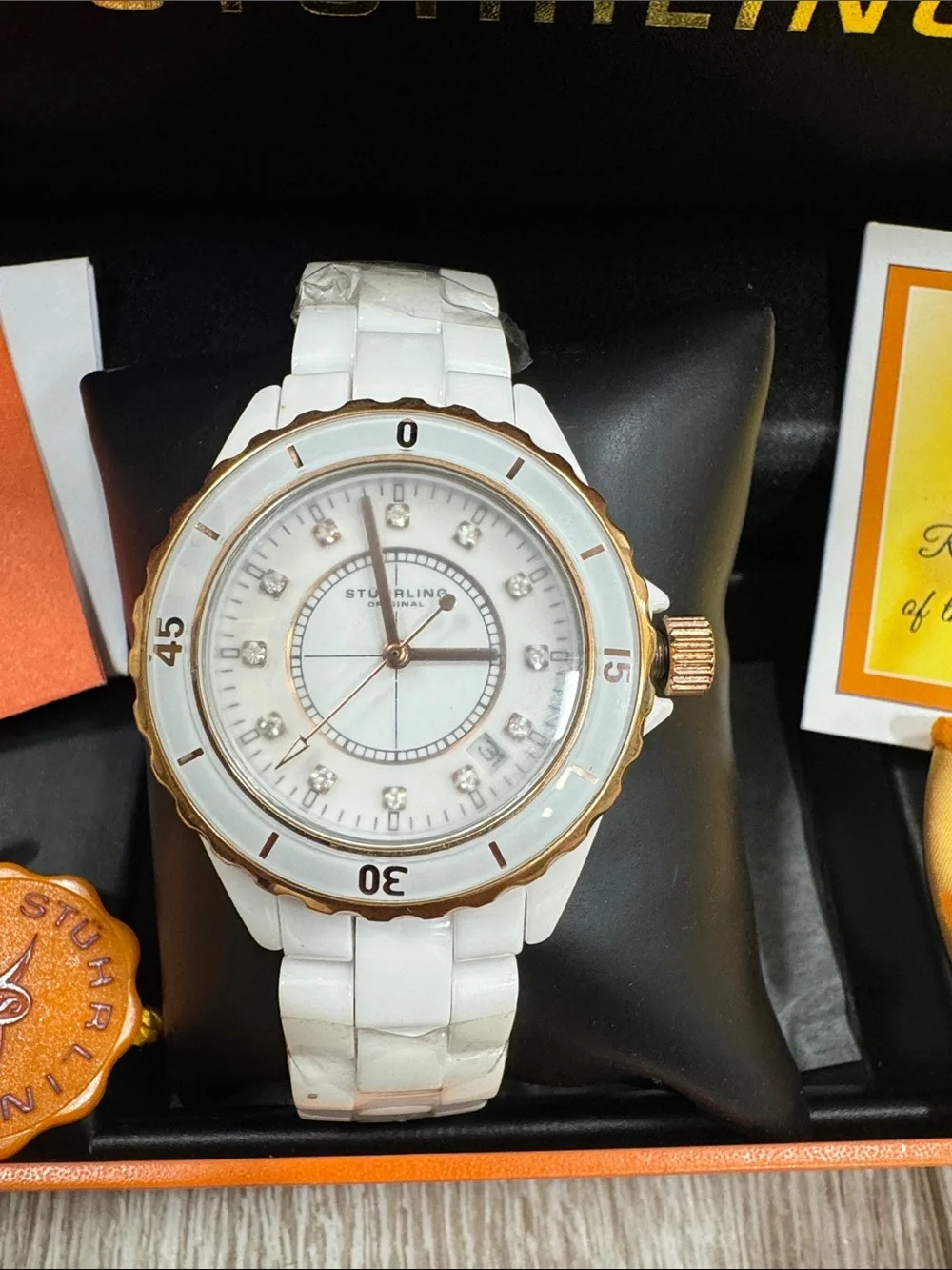 STÜHRLING ORIGINAL Fusion 374 Quartz 39mm Fashion Watch Rose Gold